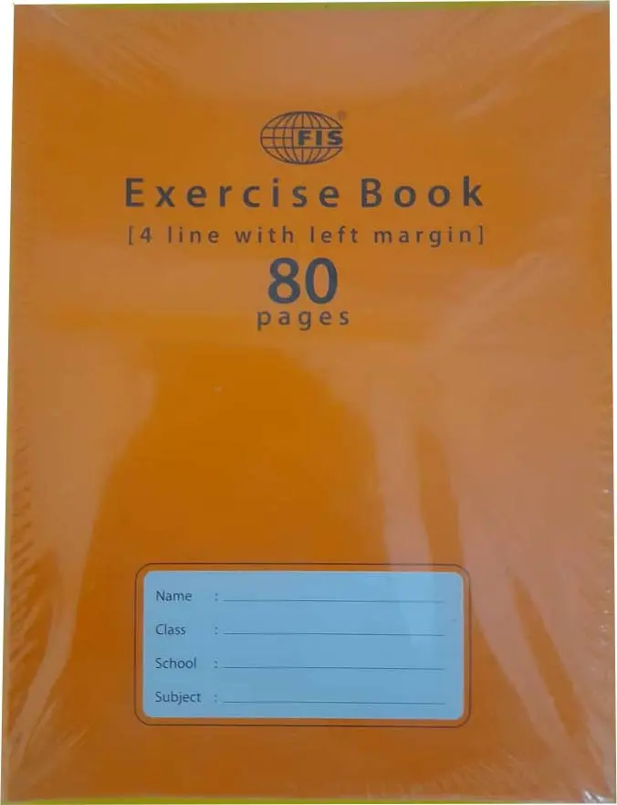 Exercise Book 4 line with left margin 80 pages
