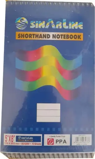 Sin Arline shorthand notebook
